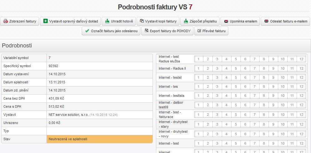 ISPadmin - Správa klientů